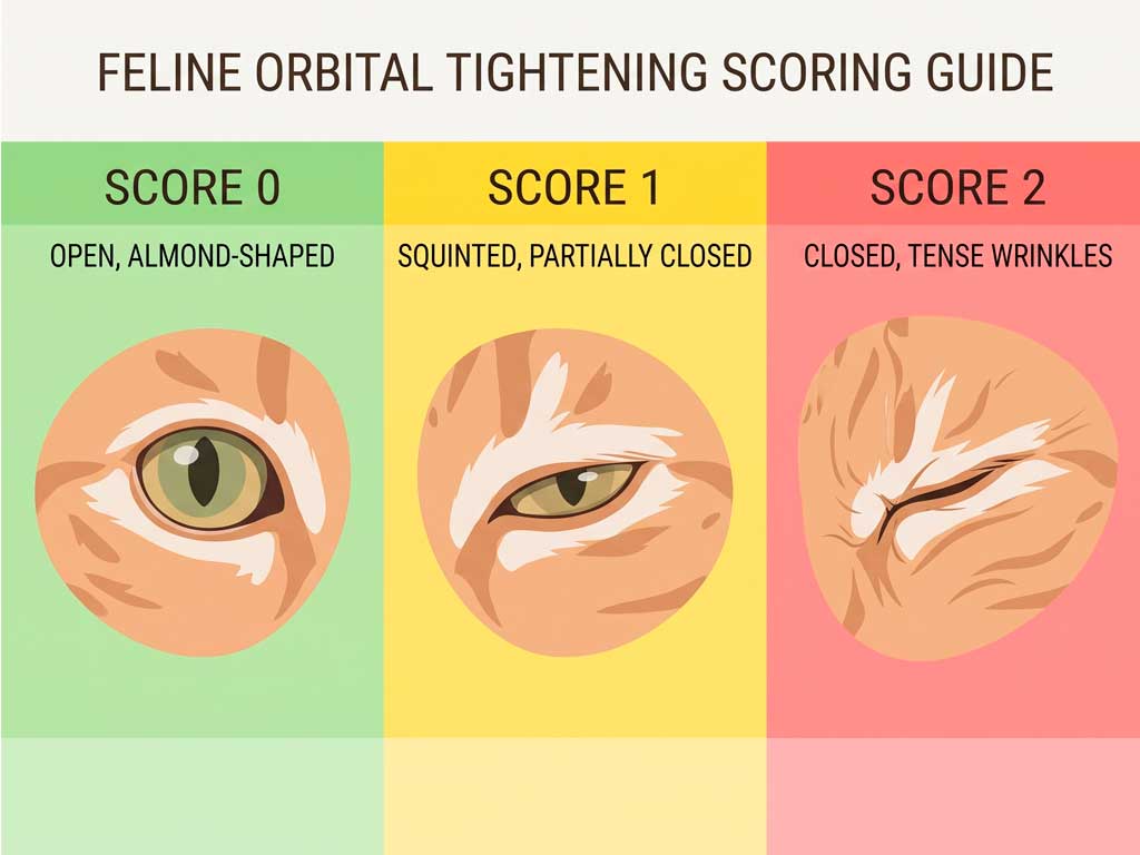 grimace scale orbital tightening scoring guide