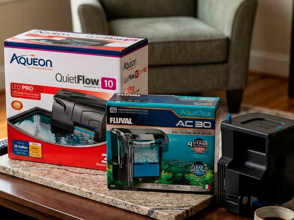 Best Hang-On-Back Aquarium Filter: Aqueon, AquaClear, and Seachem Tidal Compared