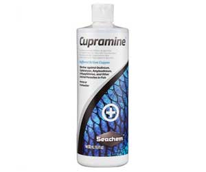 Seachem Cupramine copper-based ich and velvet treatment for aquariums