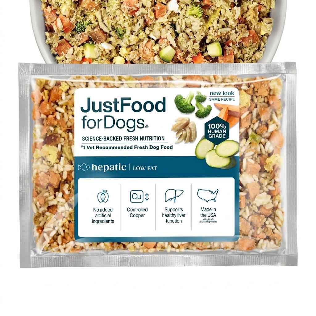 JustFoodForDogs Pantry Fresh Sampler Variety Pack featuring four dog food recipes