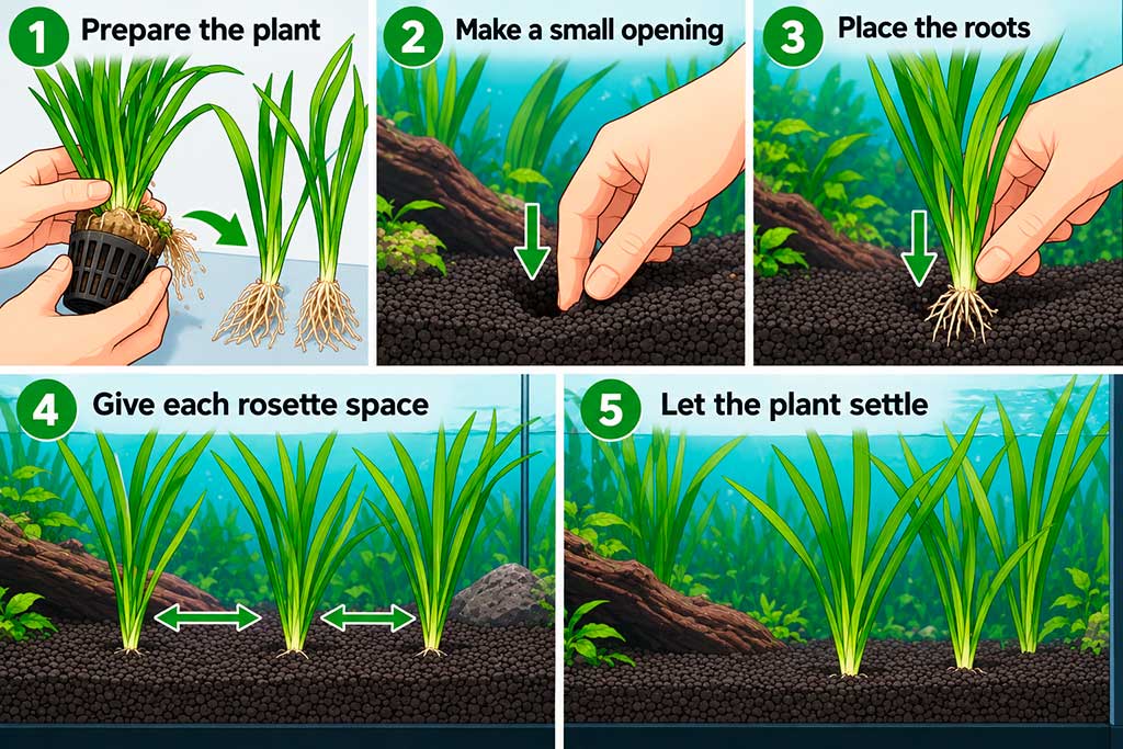 How to Plant Vallisneria in an Aquarium